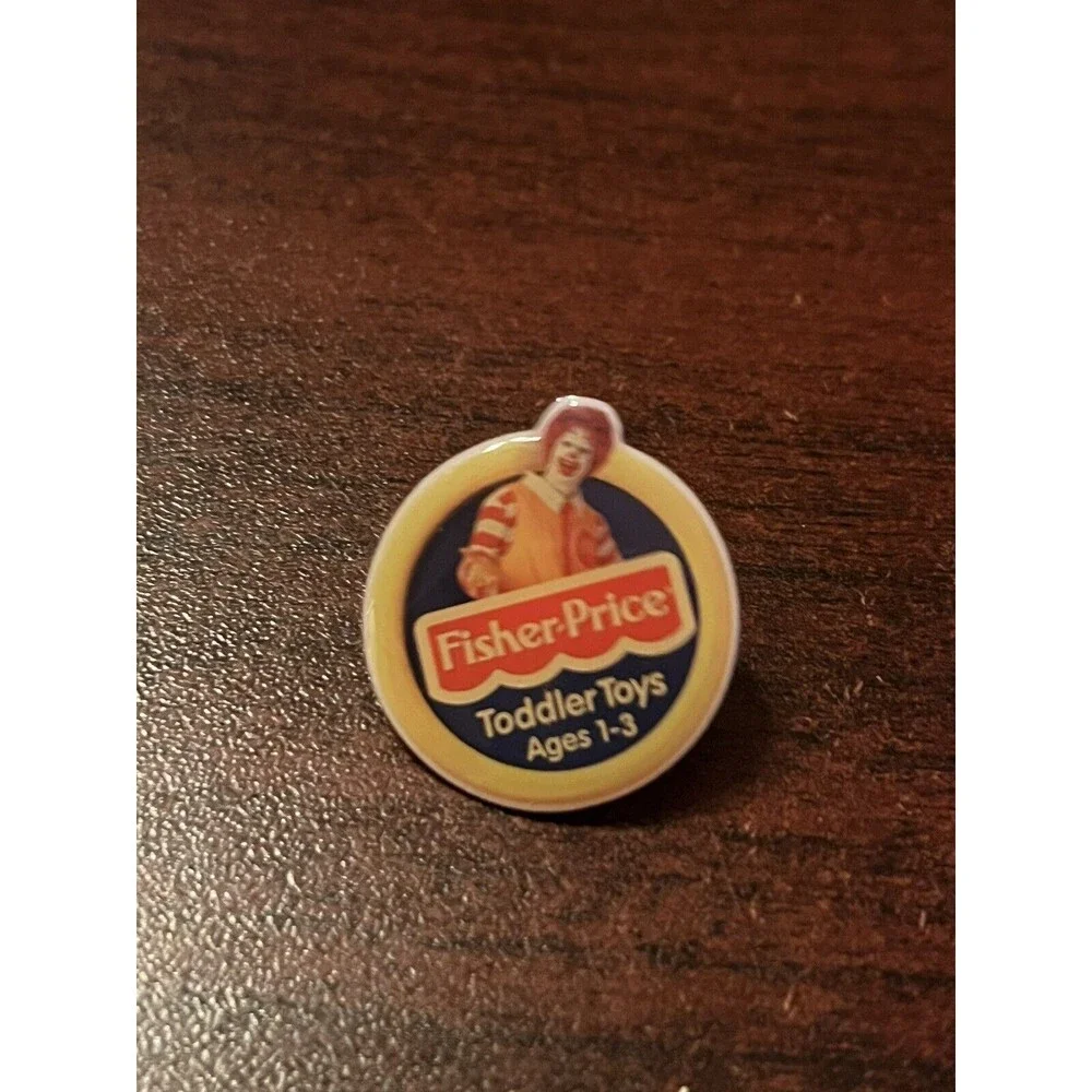 McDonald’s Ronald Fisher-Price‎ Toddler Toys Employee Lapel Hat Pin